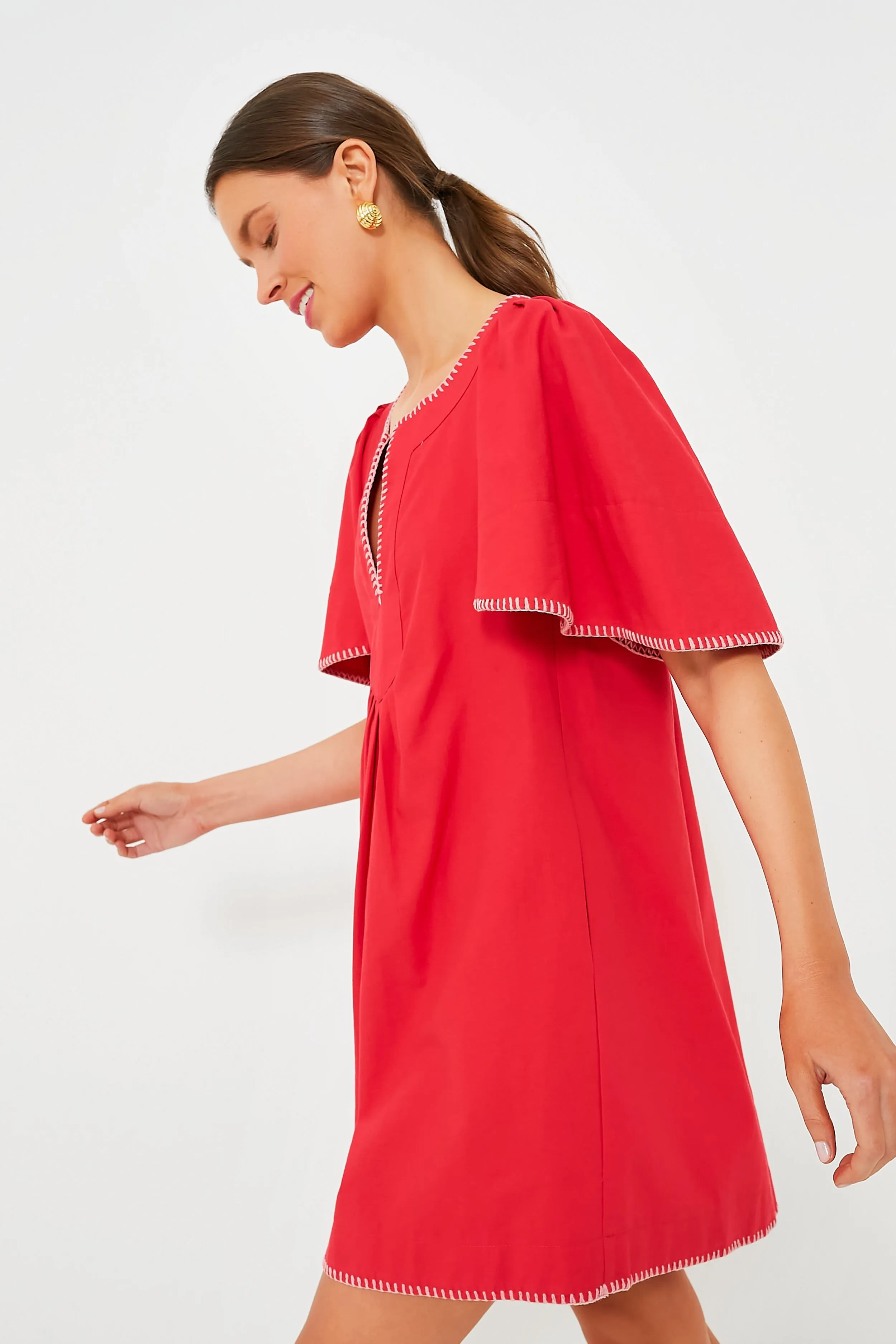 Poppy Stitch Finley Flutter Sleeve Dress