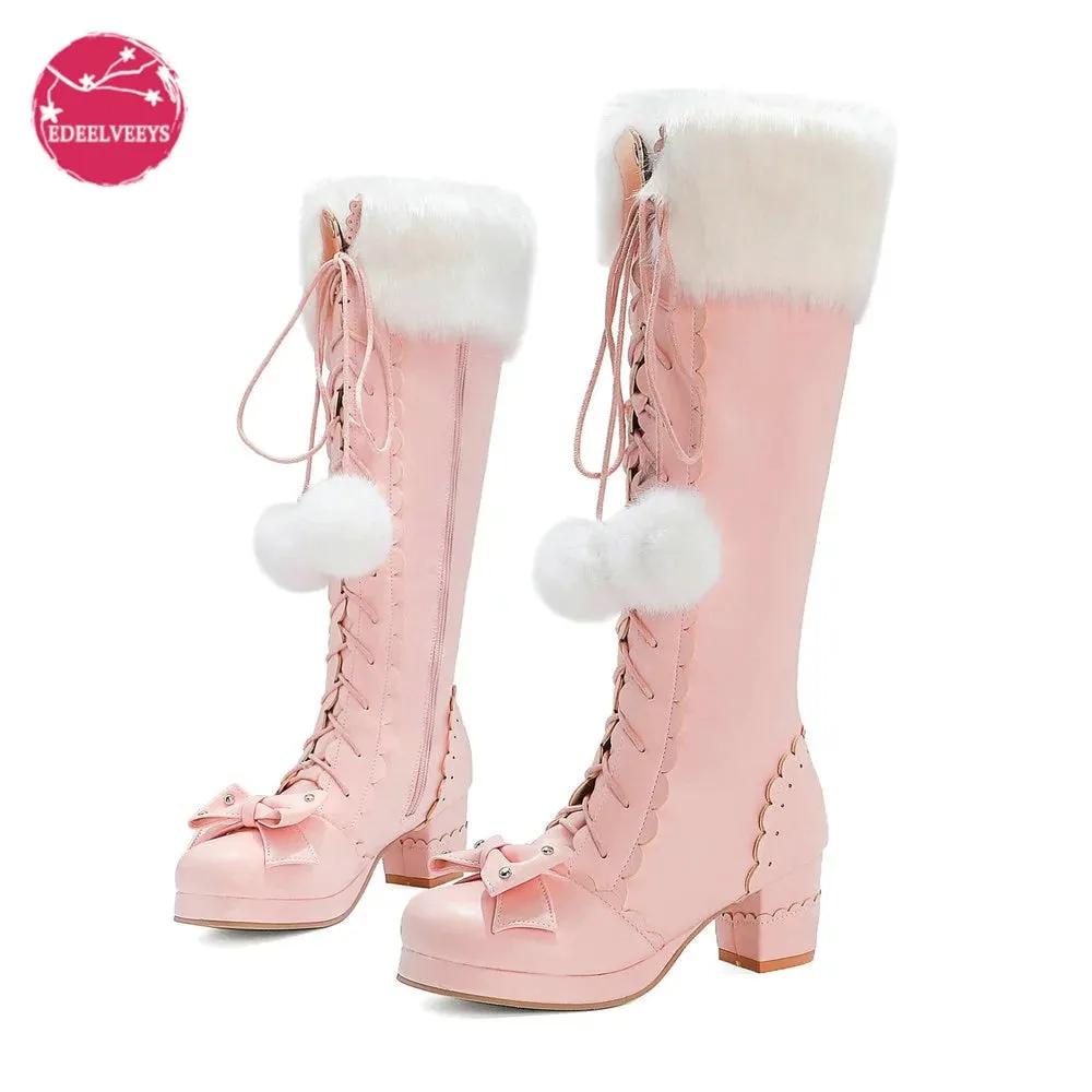 Princess Bowtie High Boots kodez