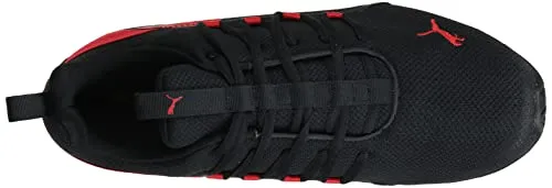 PUMA Mens Axelion Cross Trainer, PUMA Mens Black-High Risk Red, 10