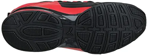 PUMA Mens Axelion Cross Trainer, PUMA Mens Black-High Risk Red, 10