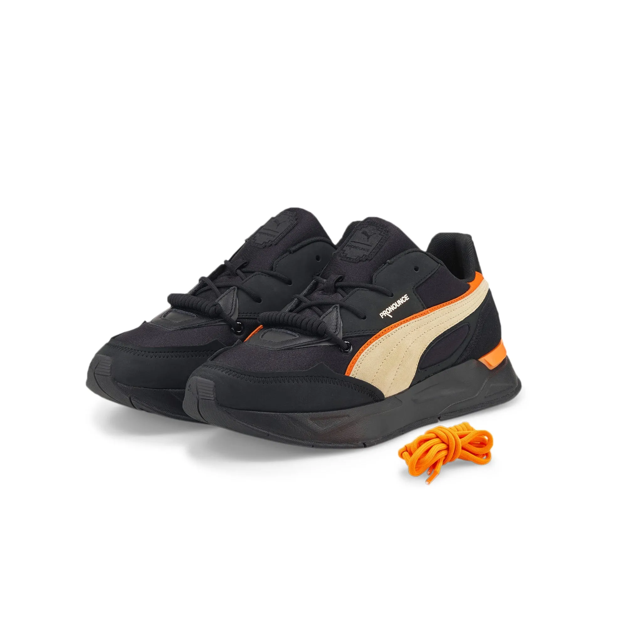 Puma Mens Mirage Sport PRONOUNCE Shoes 'Puma Black/Pebble'