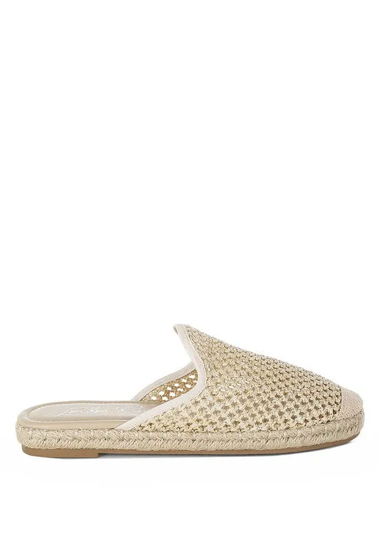 Raffia Espadrilles Mules