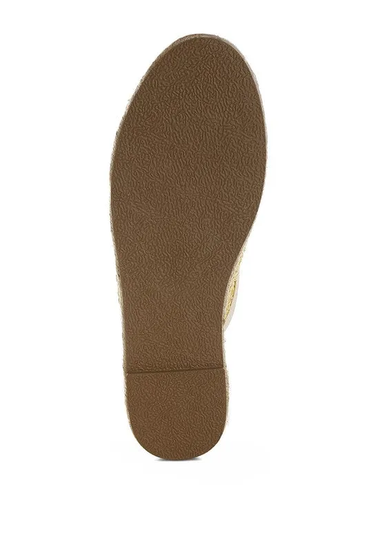 Raffia Espadrilles Mules