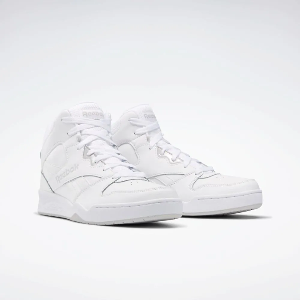 Reebok Footwear Men Royal BB4500 Hi 2.0 Shoes WHT/LGH SOLID GRY