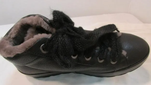 Ron White "Kleo" Onyx Tumbled Calf Sneaker