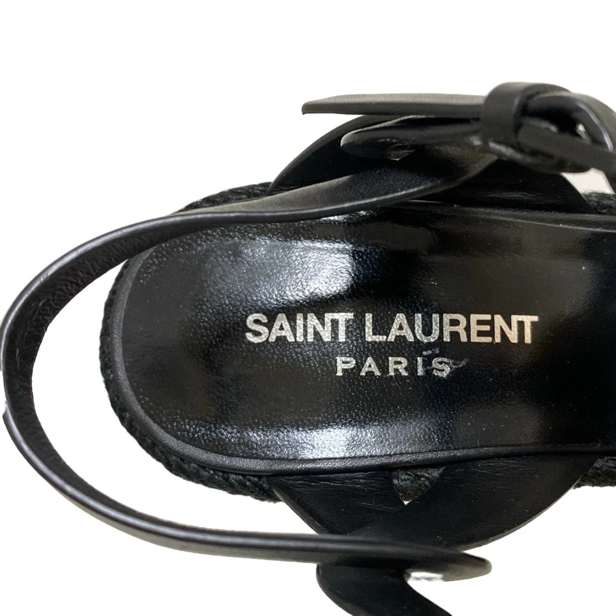 Saint Laurent Tribute Espadrilles black  wedge, 36,5
