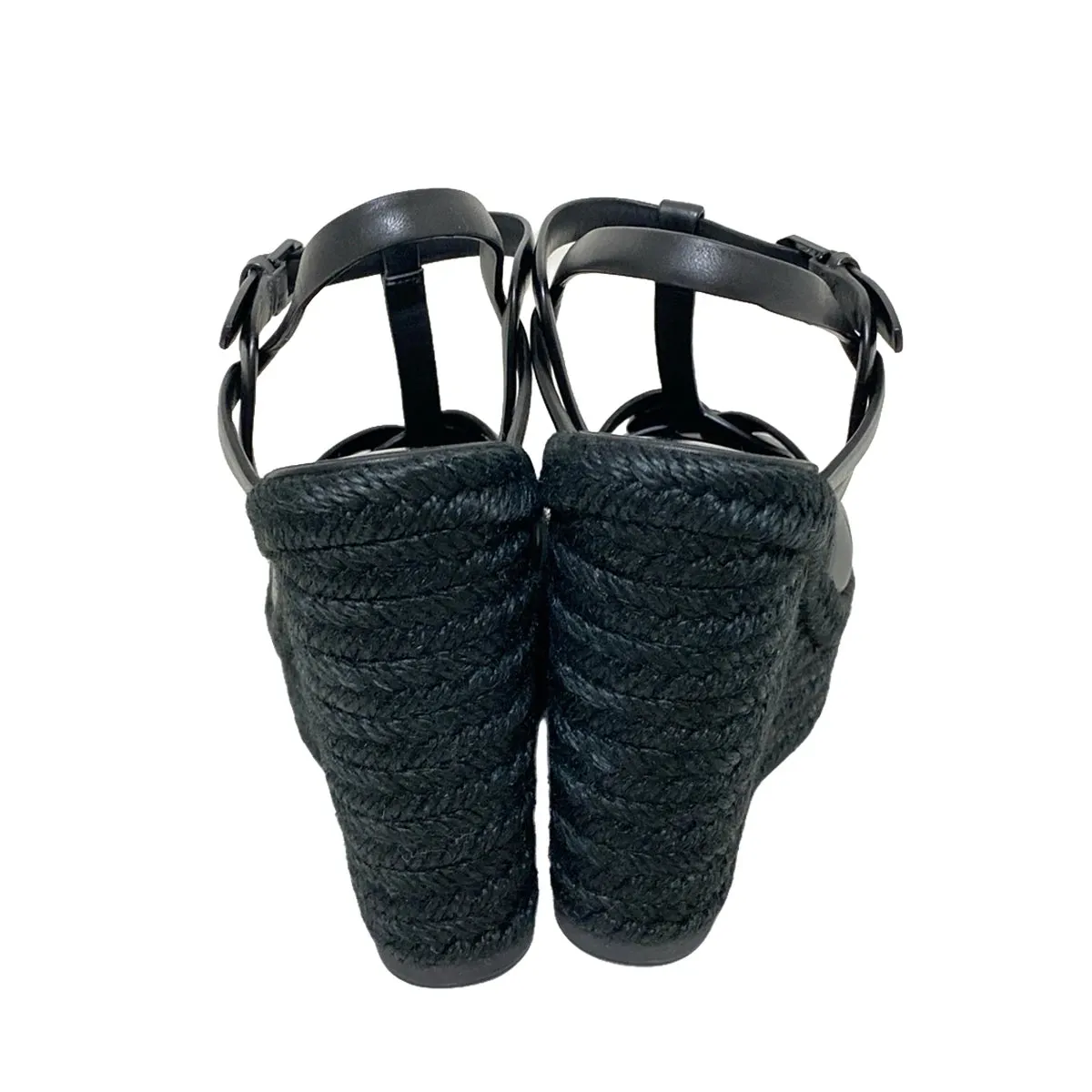 Saint Laurent Tribute Espadrilles black  wedge, 36,5