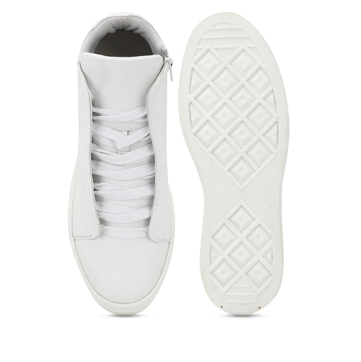Saint Milo White Leather Handcrafted Sneakers