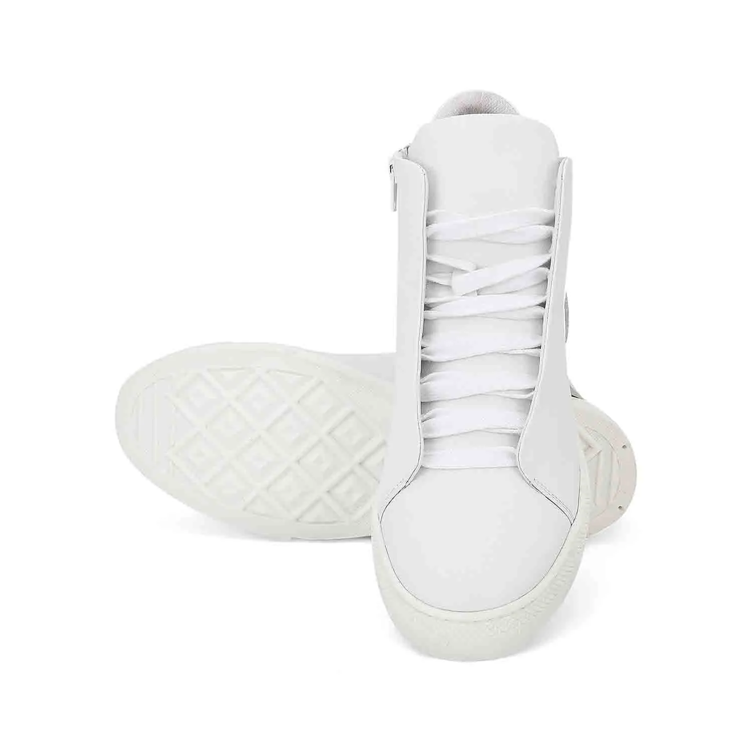 Saint Milo White Leather Handcrafted Sneakers
