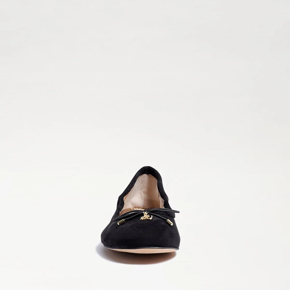 Sam Edelman Felicia Black Suede Slip On Rounded Closed Toe Flexible Ballet Flats