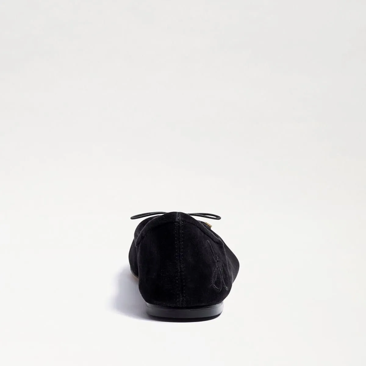 Sam Edelman Felicia Black Suede Slip On Rounded Closed Toe Flexible Ballet Flats