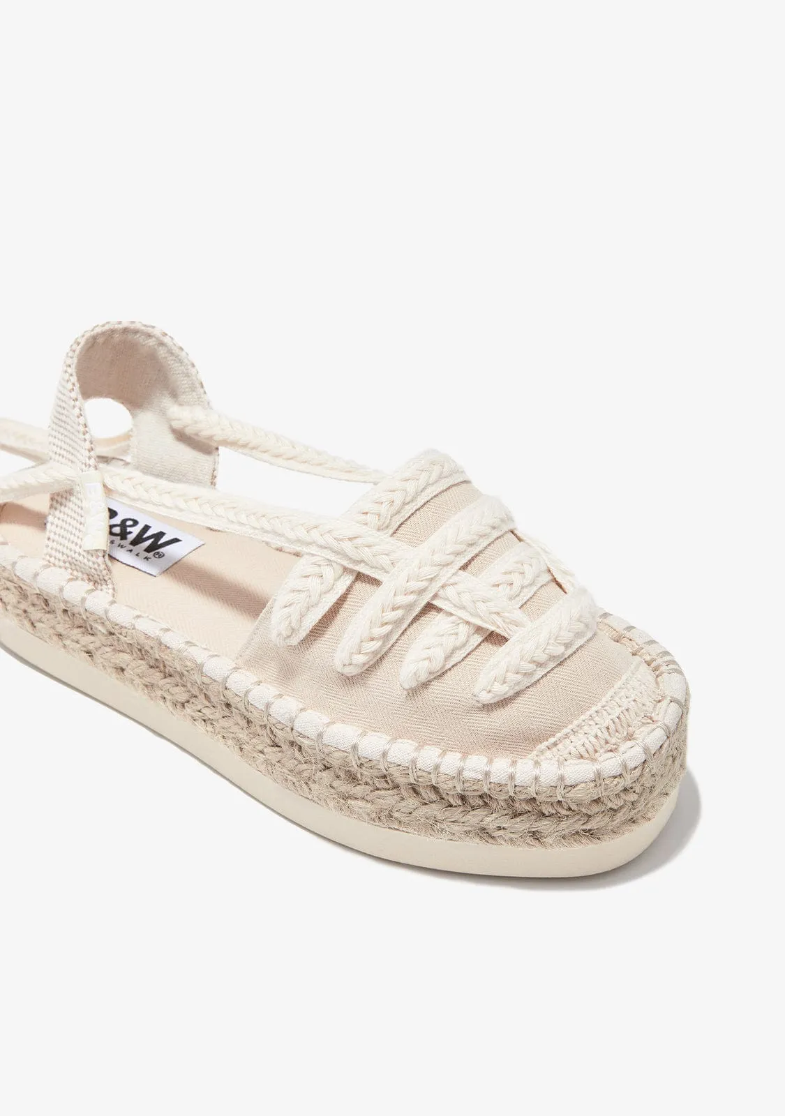 Sand Straps Espadrilles B&W