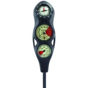 Scubapro 3-Gauge Inline Diving Console with FS-1.5 Compass