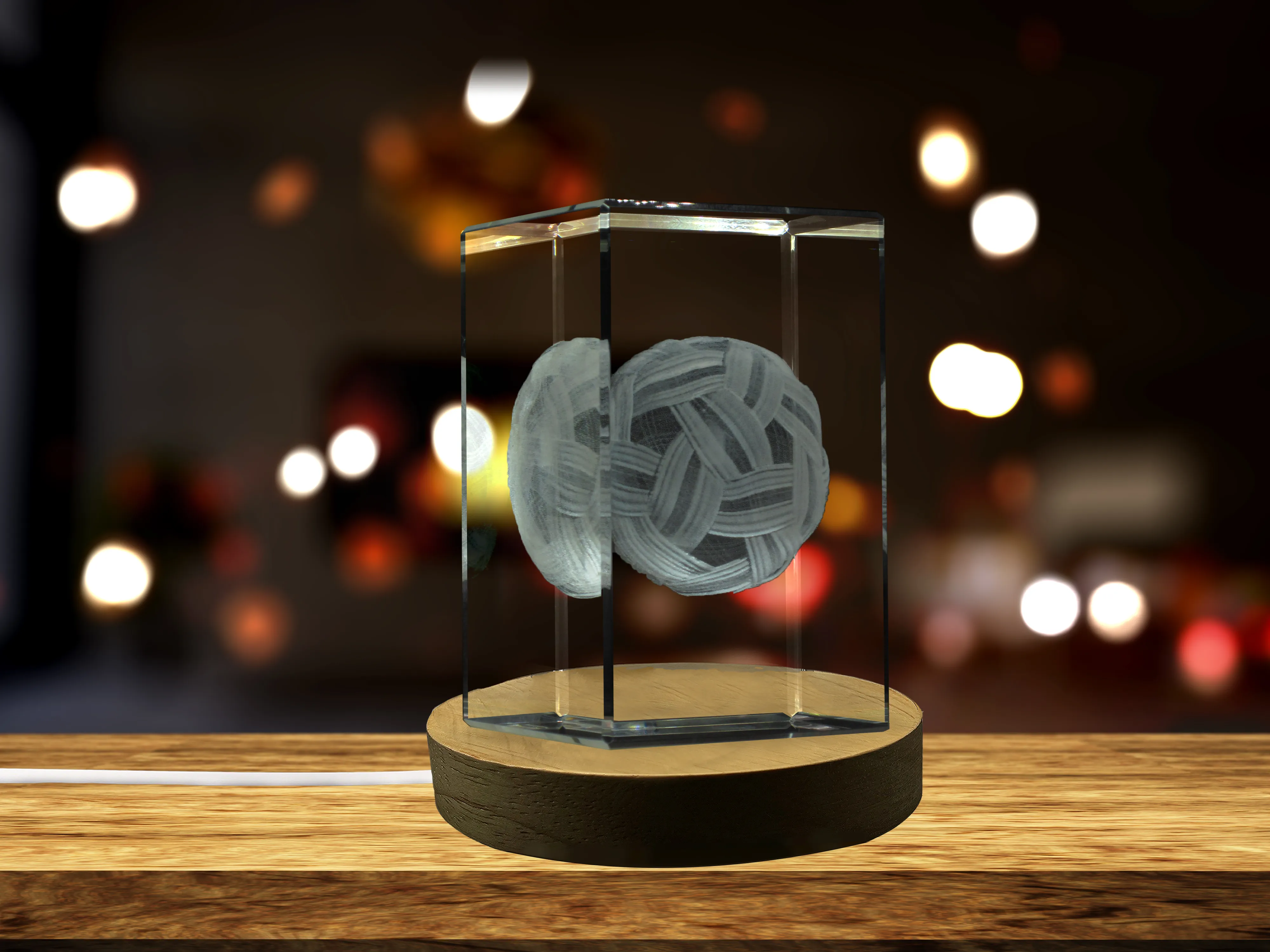 Sepak Takraw 3D Engraved Crystal 3D Engraved Crystal Keepsake/Gift/Decor/Collectible/Souvenir