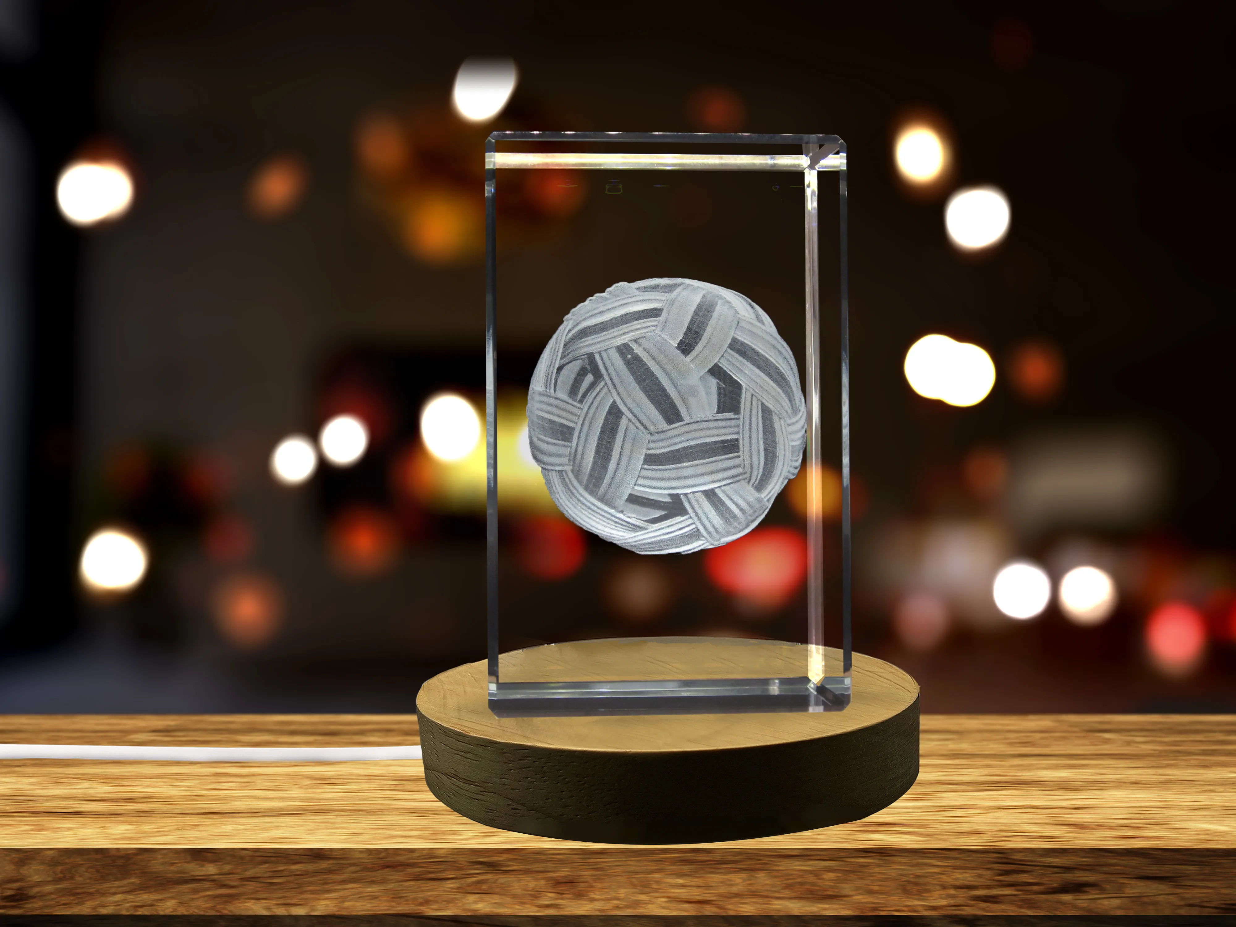 Sepak Takraw 3D Engraved Crystal 3D Engraved Crystal Keepsake/Gift/Decor/Collectible/Souvenir