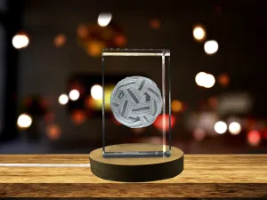 Sepak Takraw 3D Engraved Crystal 3D Engraved Crystal Keepsake/Gift/Decor/Collectible/Souvenir
