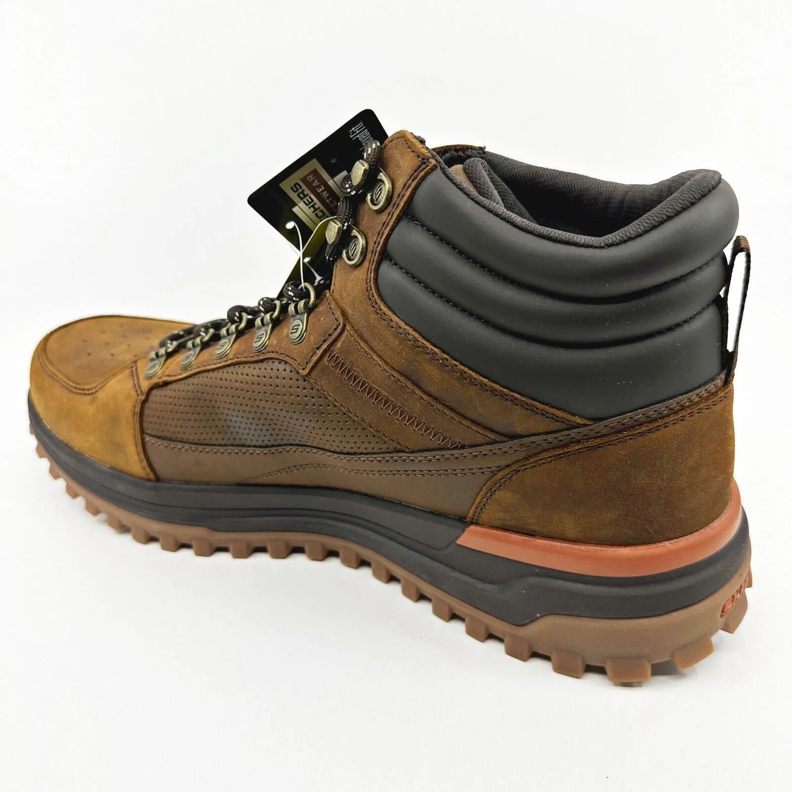 Skechers Streetwear Sole Trek Mayock Dark Brown Mens Size 13 Leather Boots