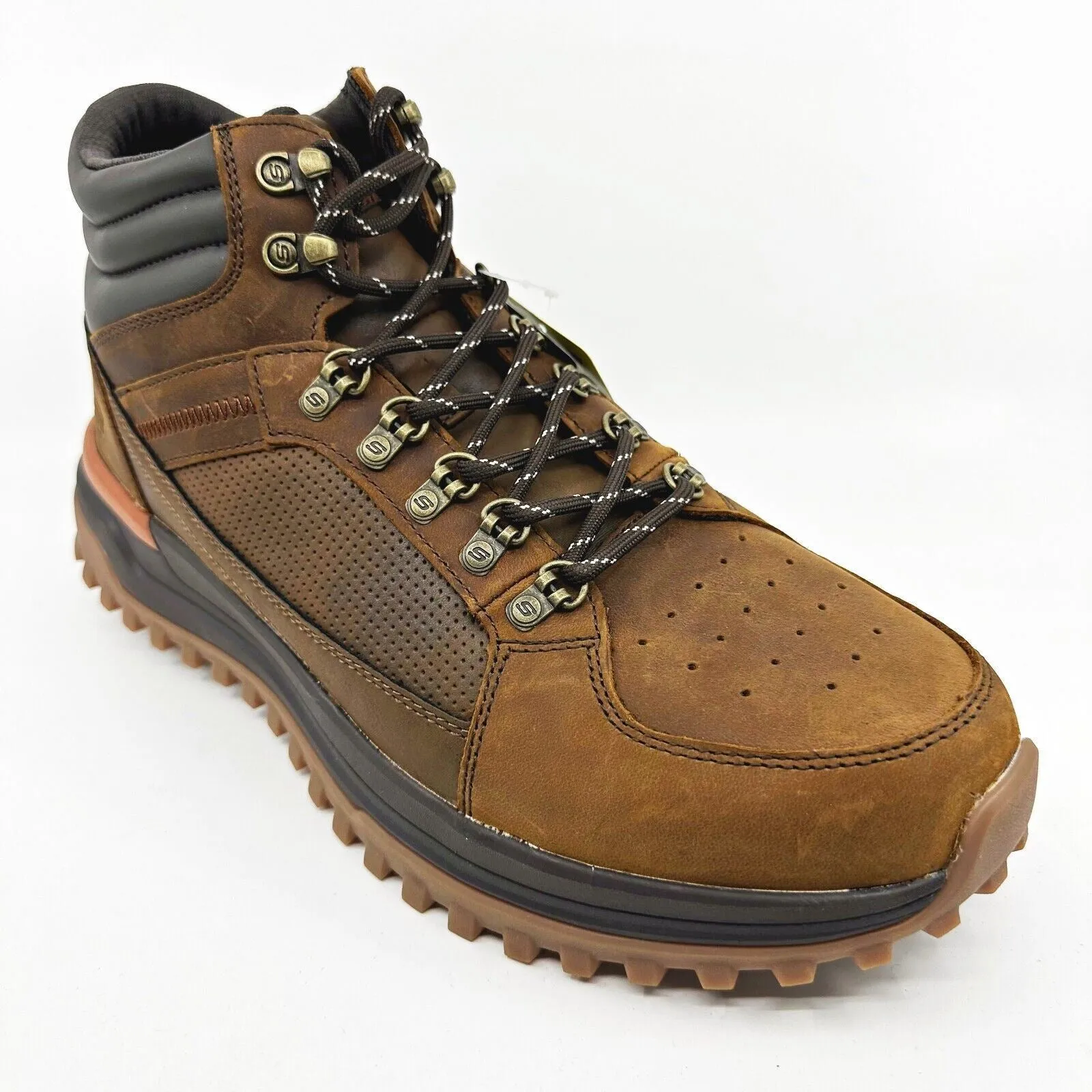Skechers Streetwear Sole Trek Mayock Dark Brown Mens Size 13 Leather Boots