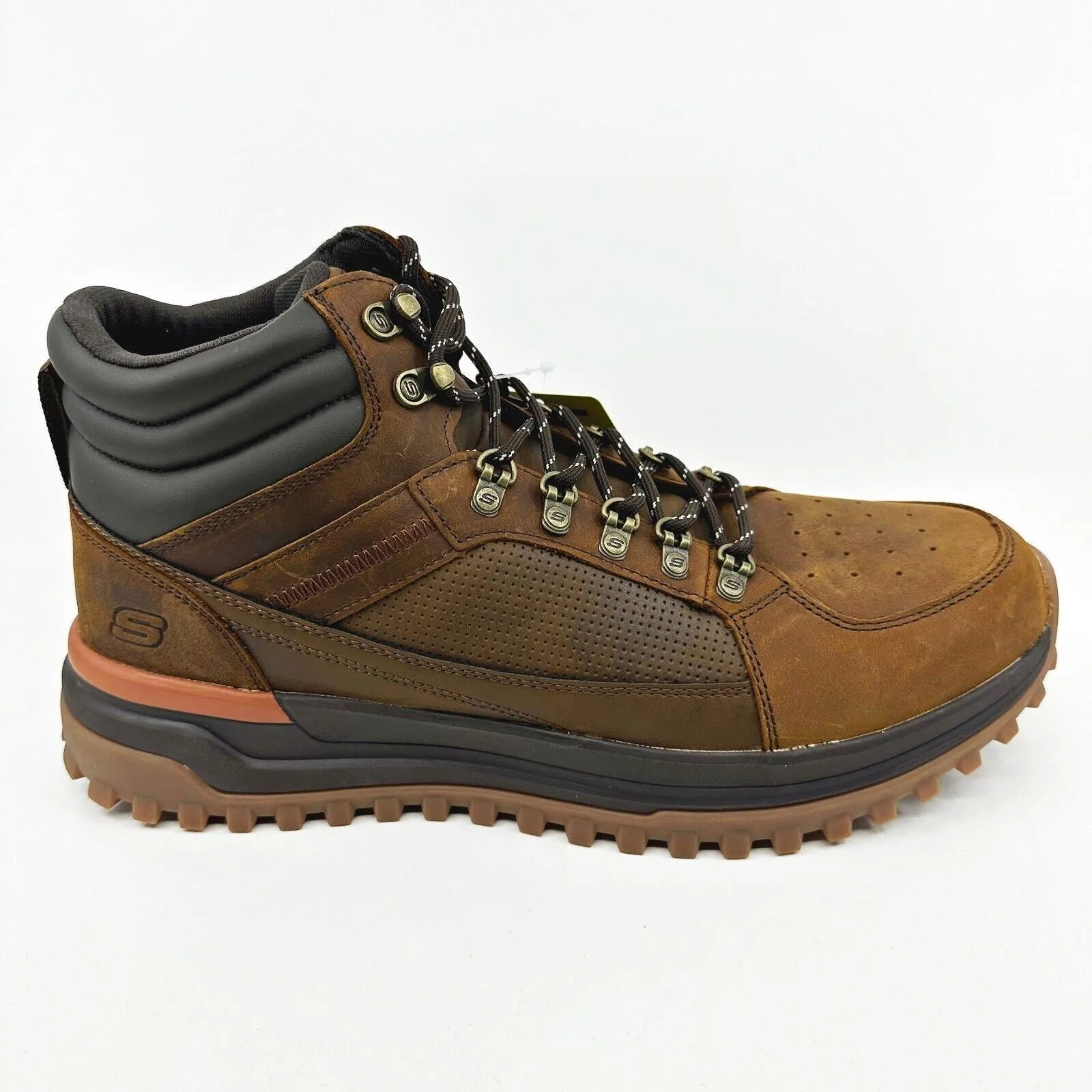 Skechers Streetwear Sole Trek Mayock Dark Brown Mens Size 13 Leather Boots