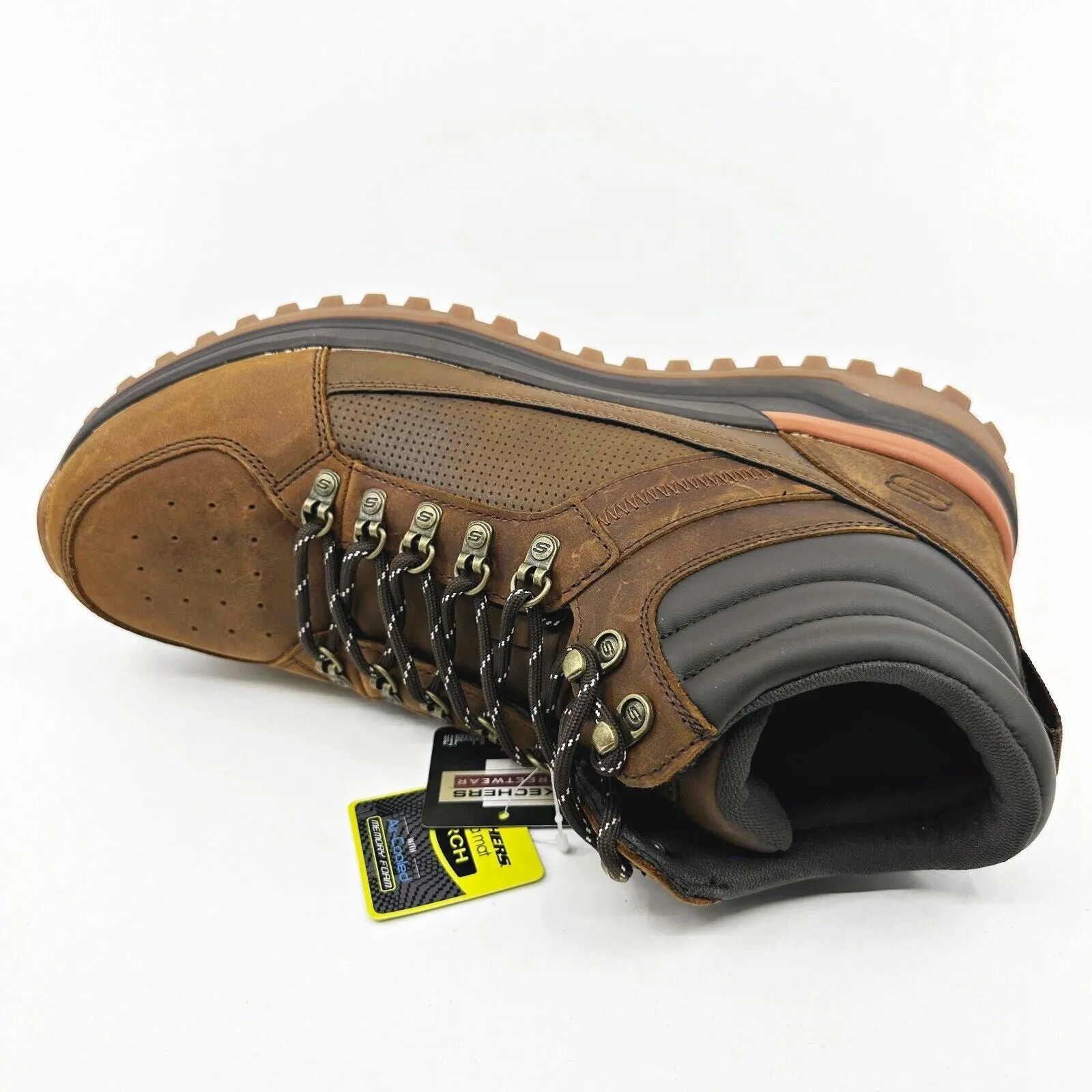 Skechers Streetwear Sole Trek Mayock Dark Brown Mens Size 13 Leather Boots