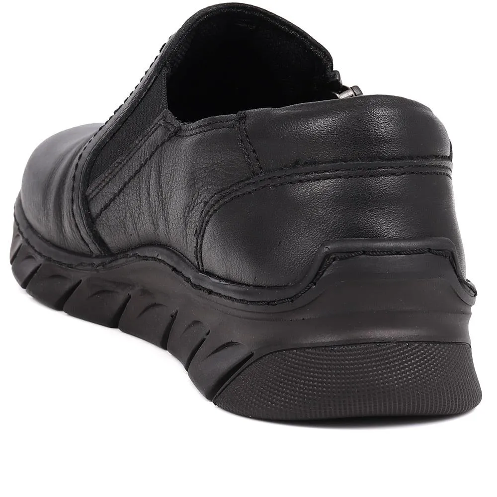 Slip-On Leather Shoes - HAK40007 / 325 877
