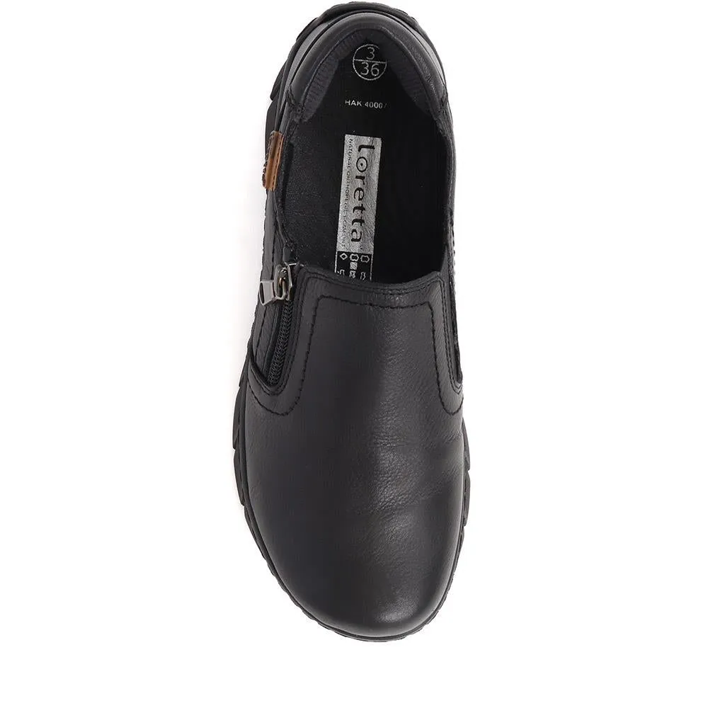 Slip-On Leather Shoes - HAK40007 / 325 877