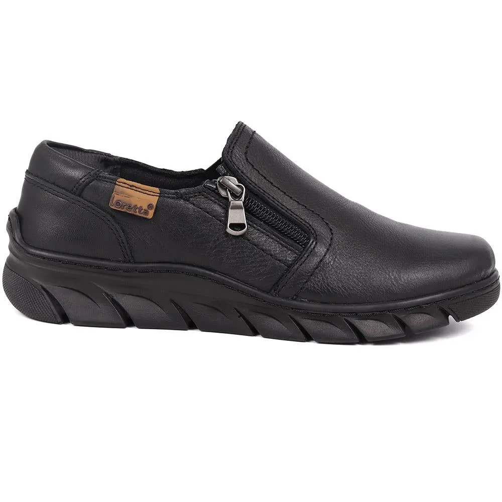Slip-On Leather Shoes - HAK40007 / 325 877
