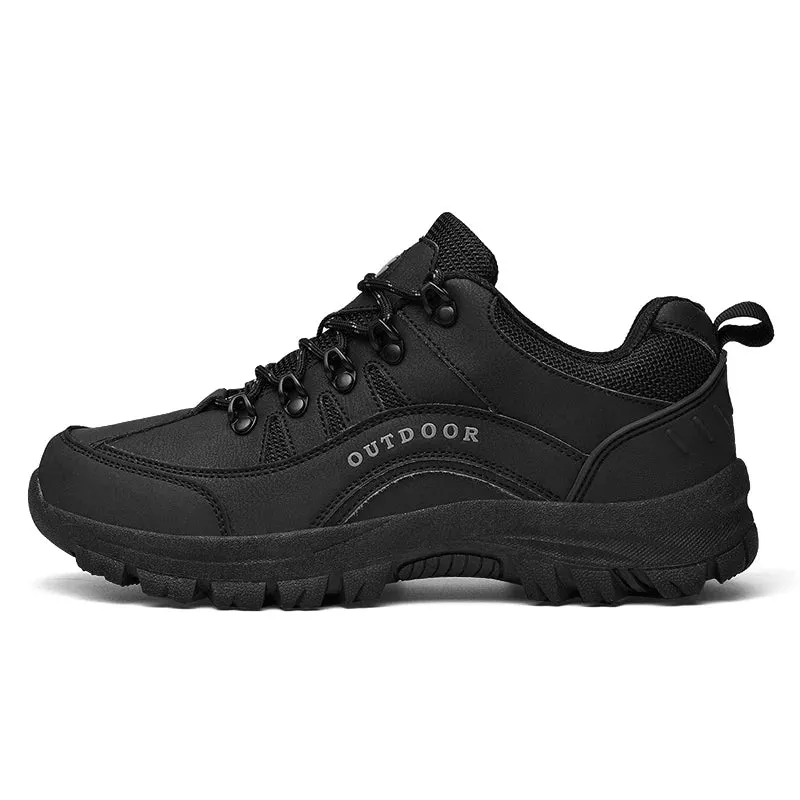 Sohiwoo  Hiking Shoes Non-slip Lace Men Sneakers Wear Resistant Trekking Sneakers For Men Low-Top  Waterproof Casual Shoe Man Outdoor