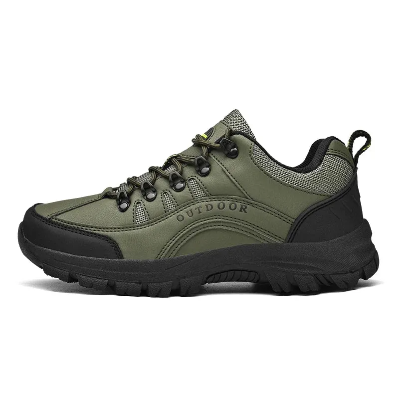 Sohiwoo  Hiking Shoes Non-slip Lace Men Sneakers Wear Resistant Trekking Sneakers For Men Low-Top  Waterproof Casual Shoe Man Outdoor
