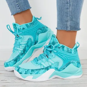 Sohiwoo  Women Basketball Running Sneakers Colorful Sports Shoes
