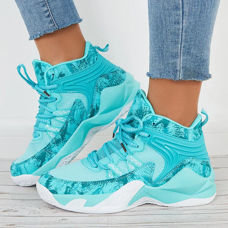 Sohiwoo  Women Basketball Running Sneakers Colorful Sports Shoes