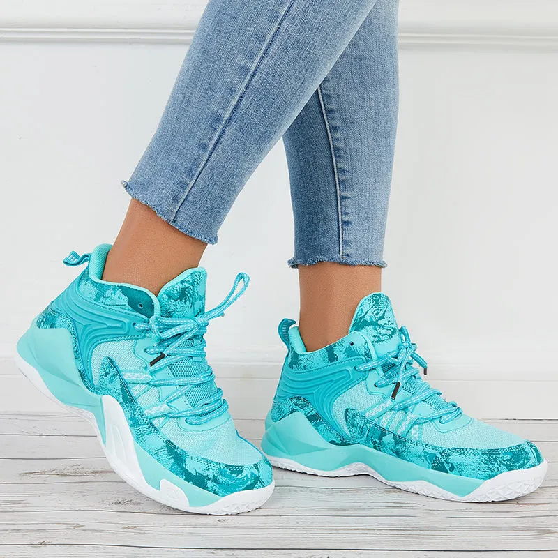 Sohiwoo  Women Basketball Running Sneakers Colorful Sports Shoes