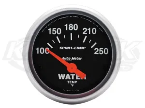 Sport-Comp 2-1/16" Short Sweep Electrical Gauges Oil Pressure 0-7 BAR