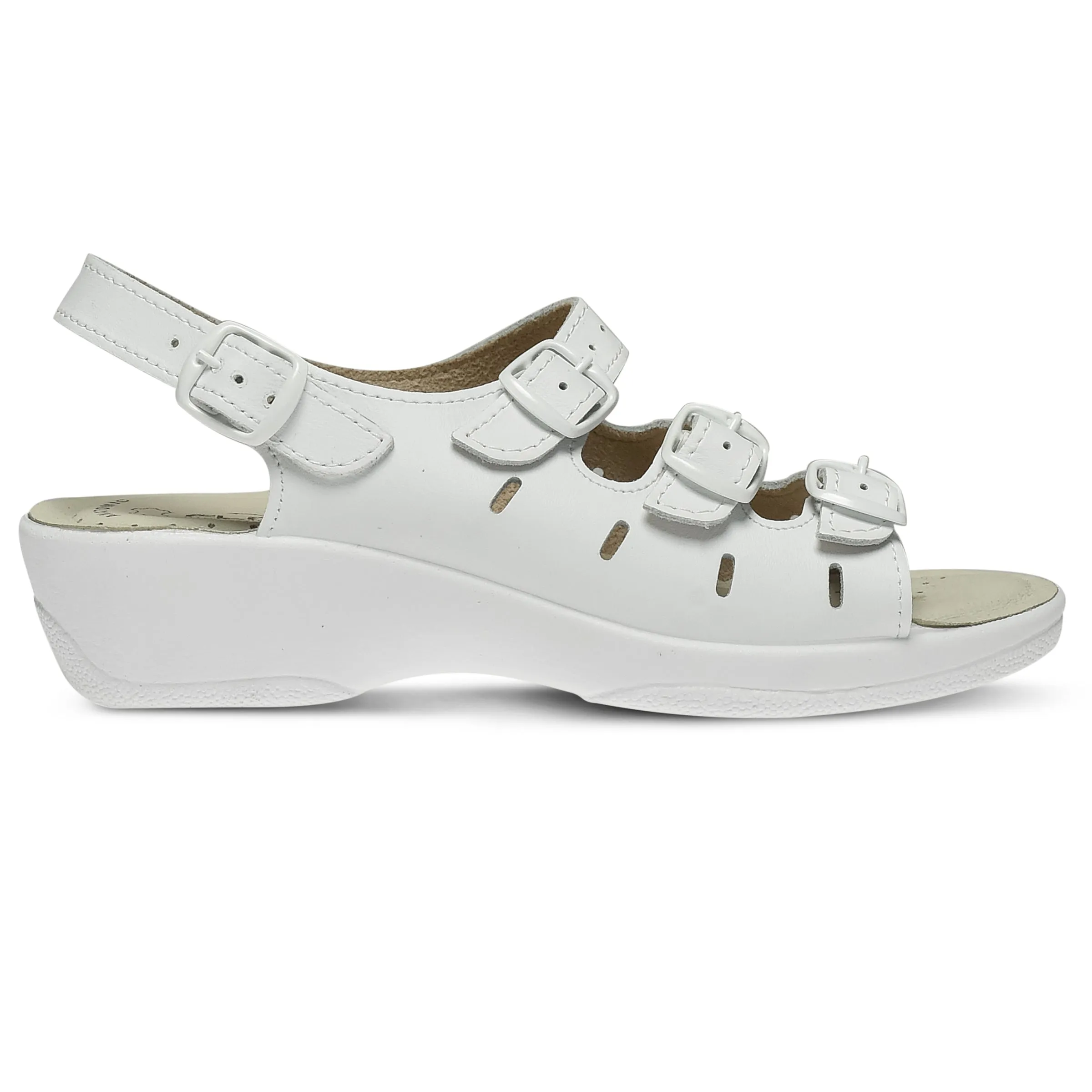 Spring Step Shoes  Flexus Willa Sandal Women’s Soft Nubuck Leather 1.5" Heel