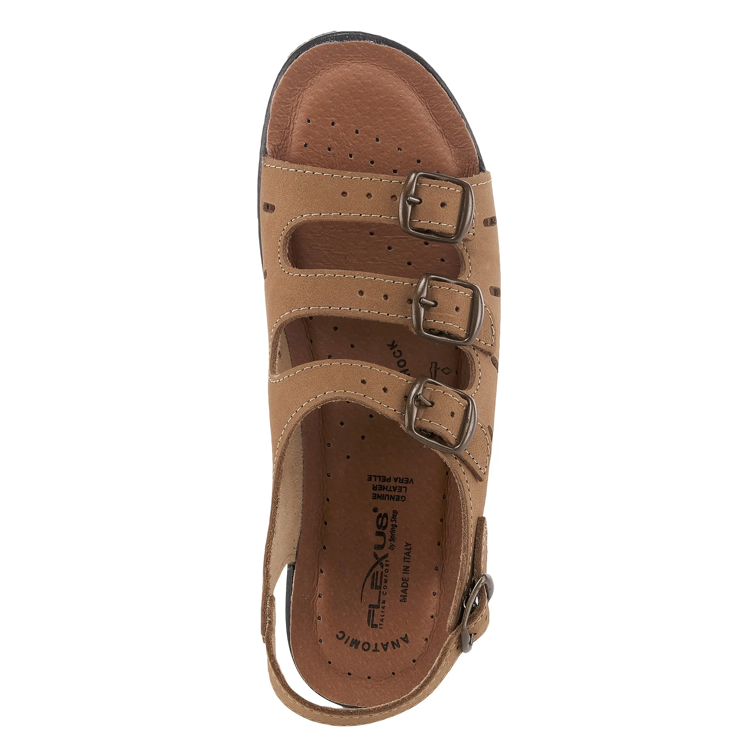 Spring Step Shoes  Flexus Willa Sandal Women’s Soft Nubuck Leather 1.5" Heel
