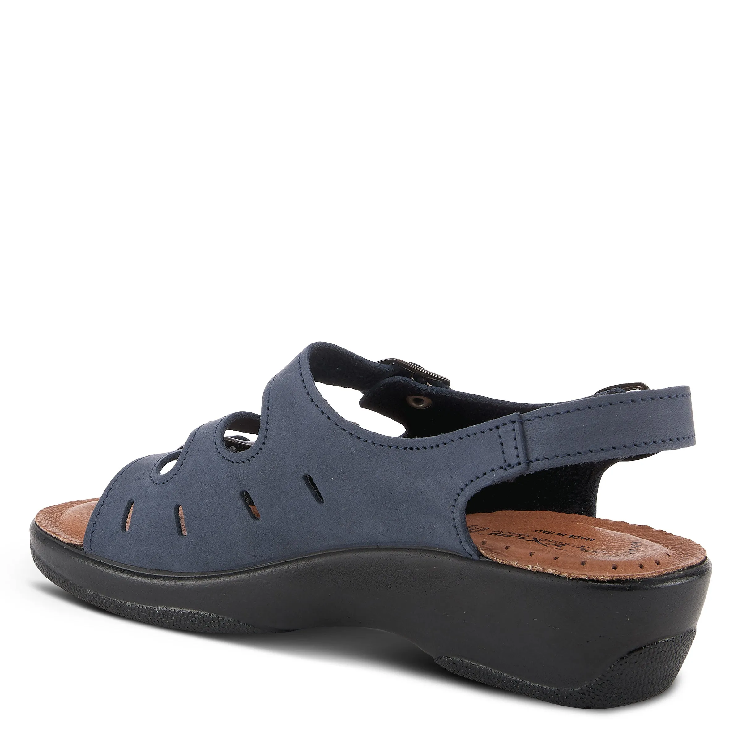 Spring Step Shoes  Flexus Willa Sandal Women’s Soft Nubuck Leather 1.5" Heel