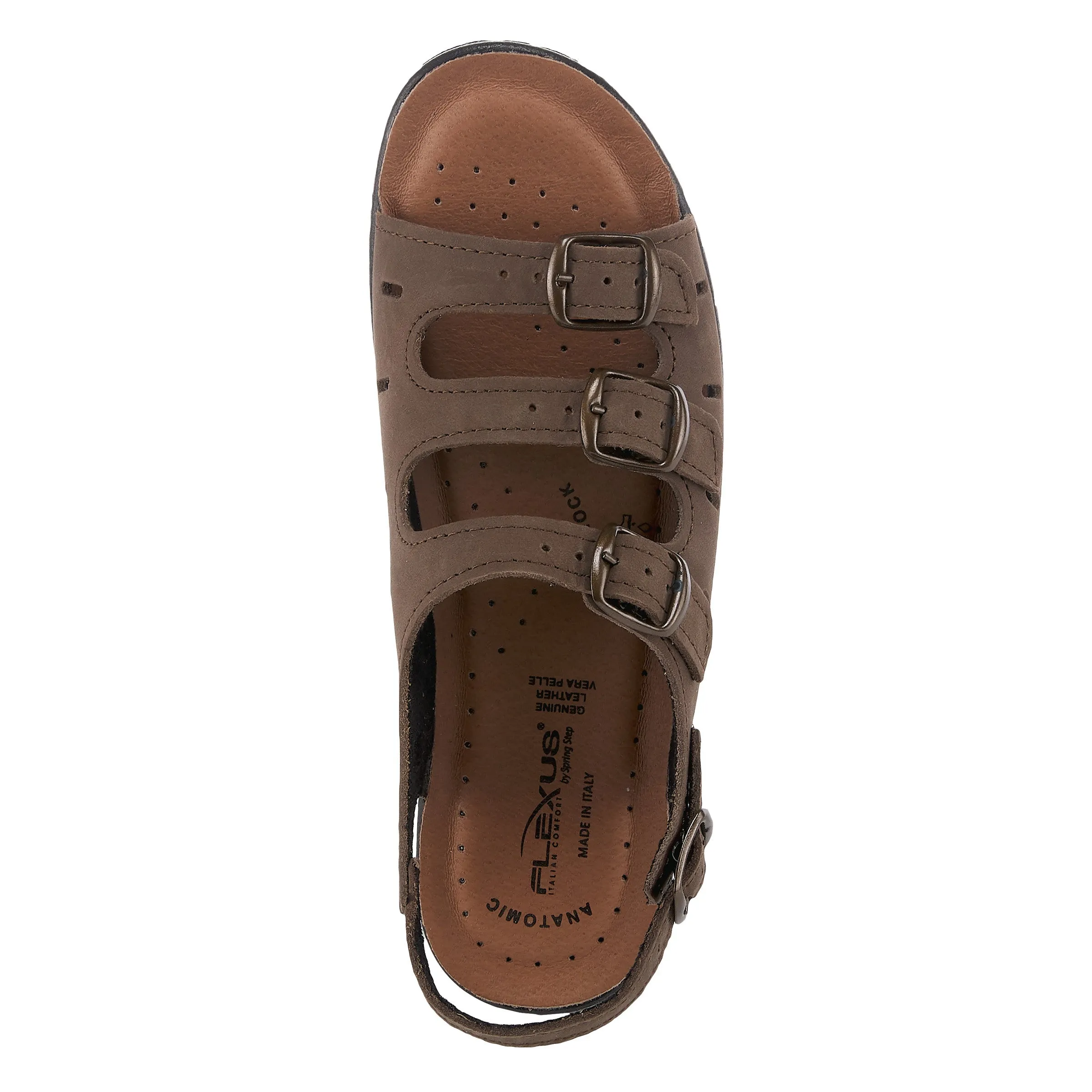 Spring Step Shoes  Flexus Willa Sandal Women’s Soft Nubuck Leather 1.5" Heel