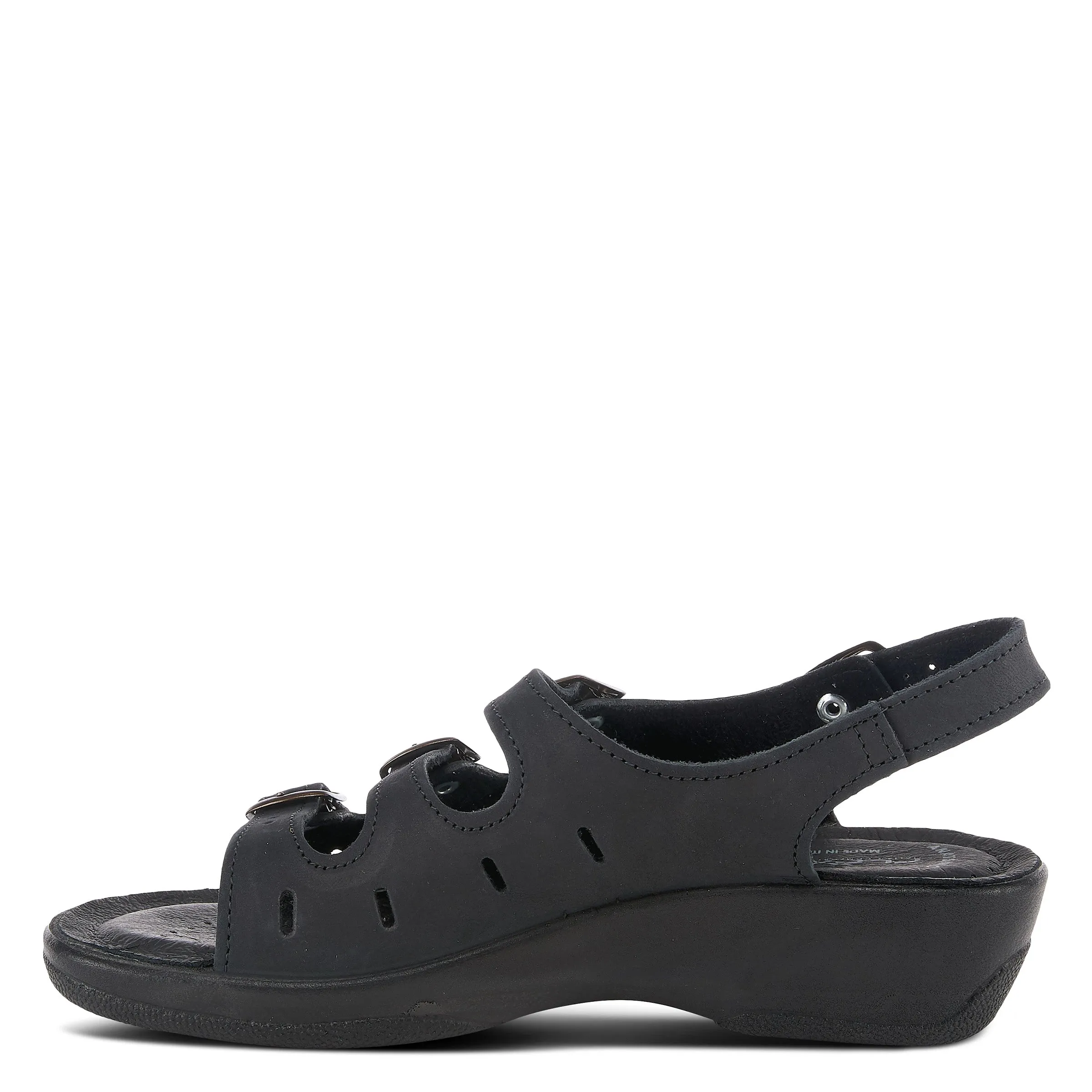 Spring Step Shoes  Flexus Willa Sandal Women’s Soft Nubuck Leather 1.5" Heel