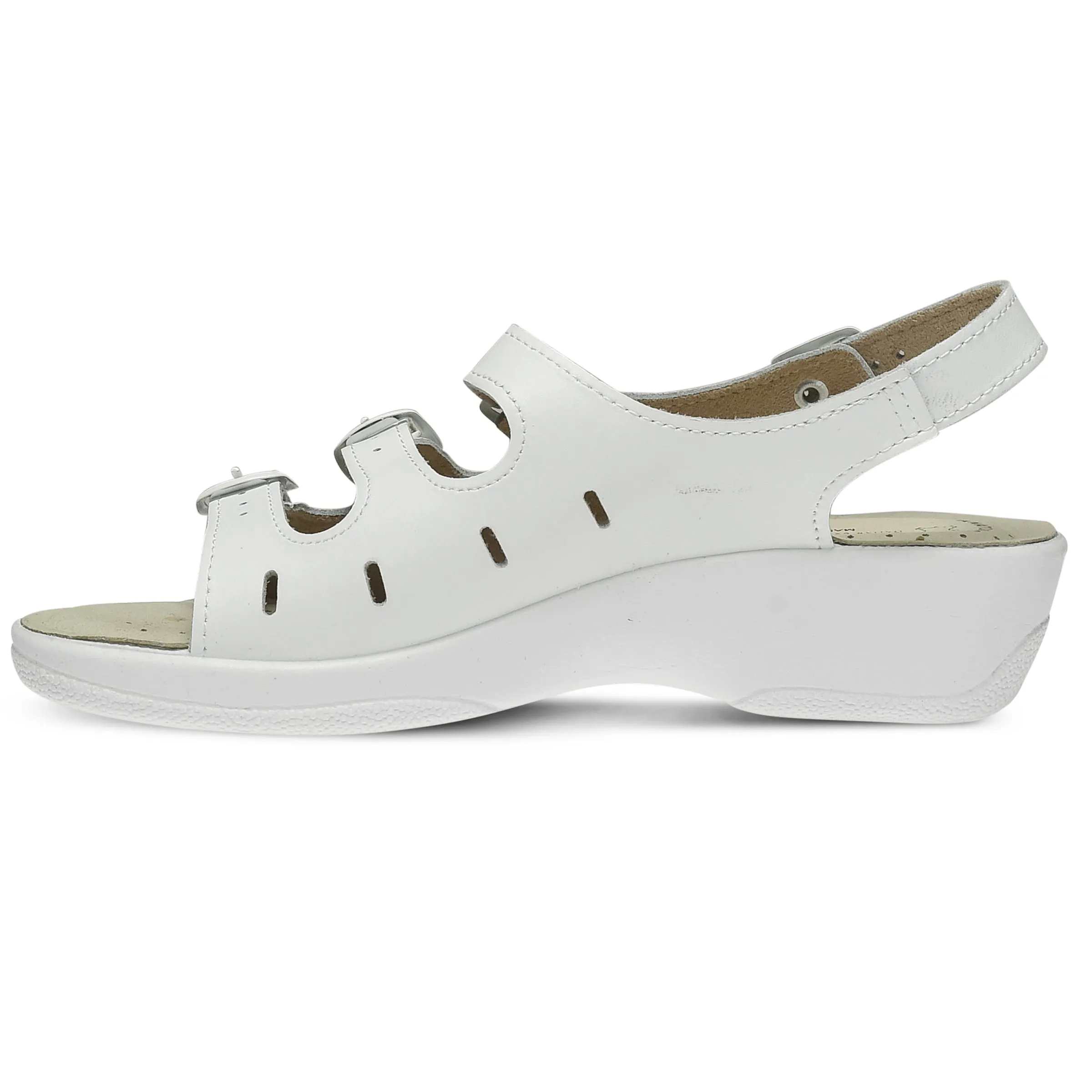 Spring Step Shoes  Flexus Willa Sandal Women’s Soft Nubuck Leather 1.5" Heel