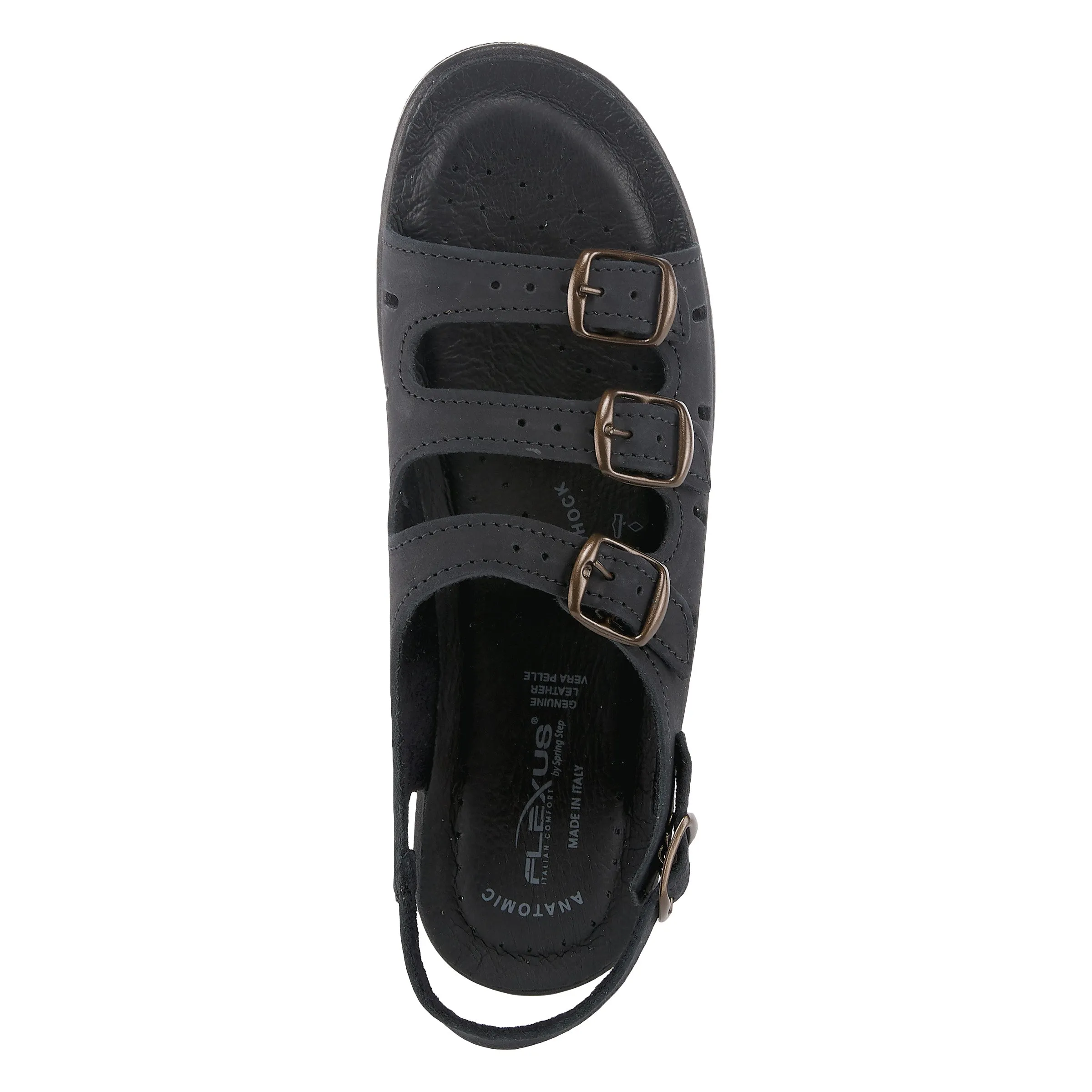 Spring Step Shoes  Flexus Willa Sandal Women’s Soft Nubuck Leather 1.5" Heel