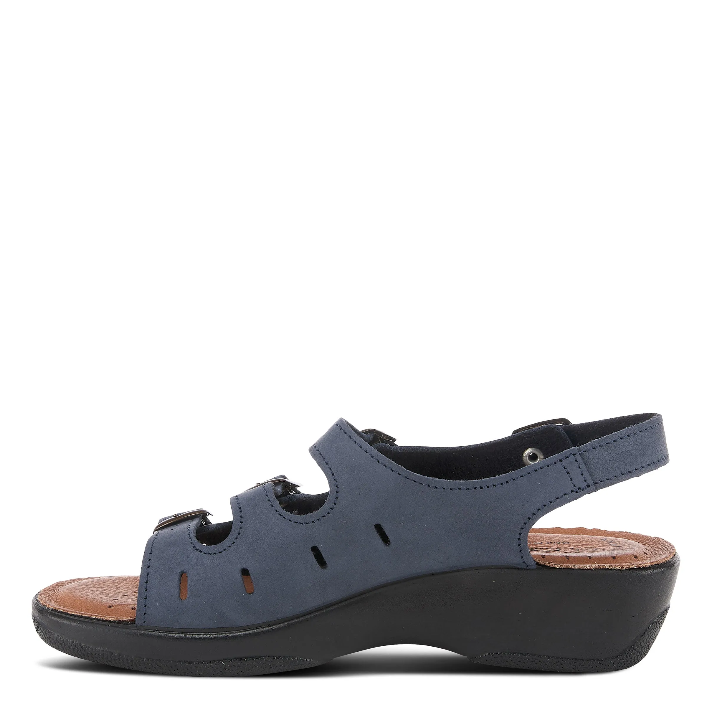 Spring Step Shoes  Flexus Willa Sandal Women’s Soft Nubuck Leather 1.5" Heel