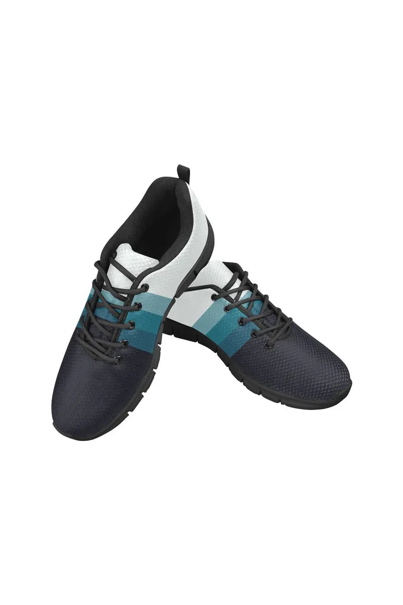 swimsuit3band2 Men's Breathable Running Shoes (Model 055)