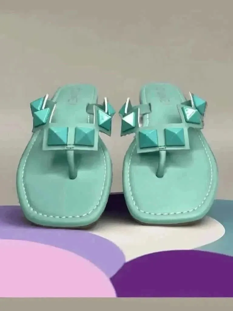 Teal Stud Flats
