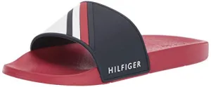 Tommy Hilfiger Men's Ella Slide Sandal, white, 10 M US