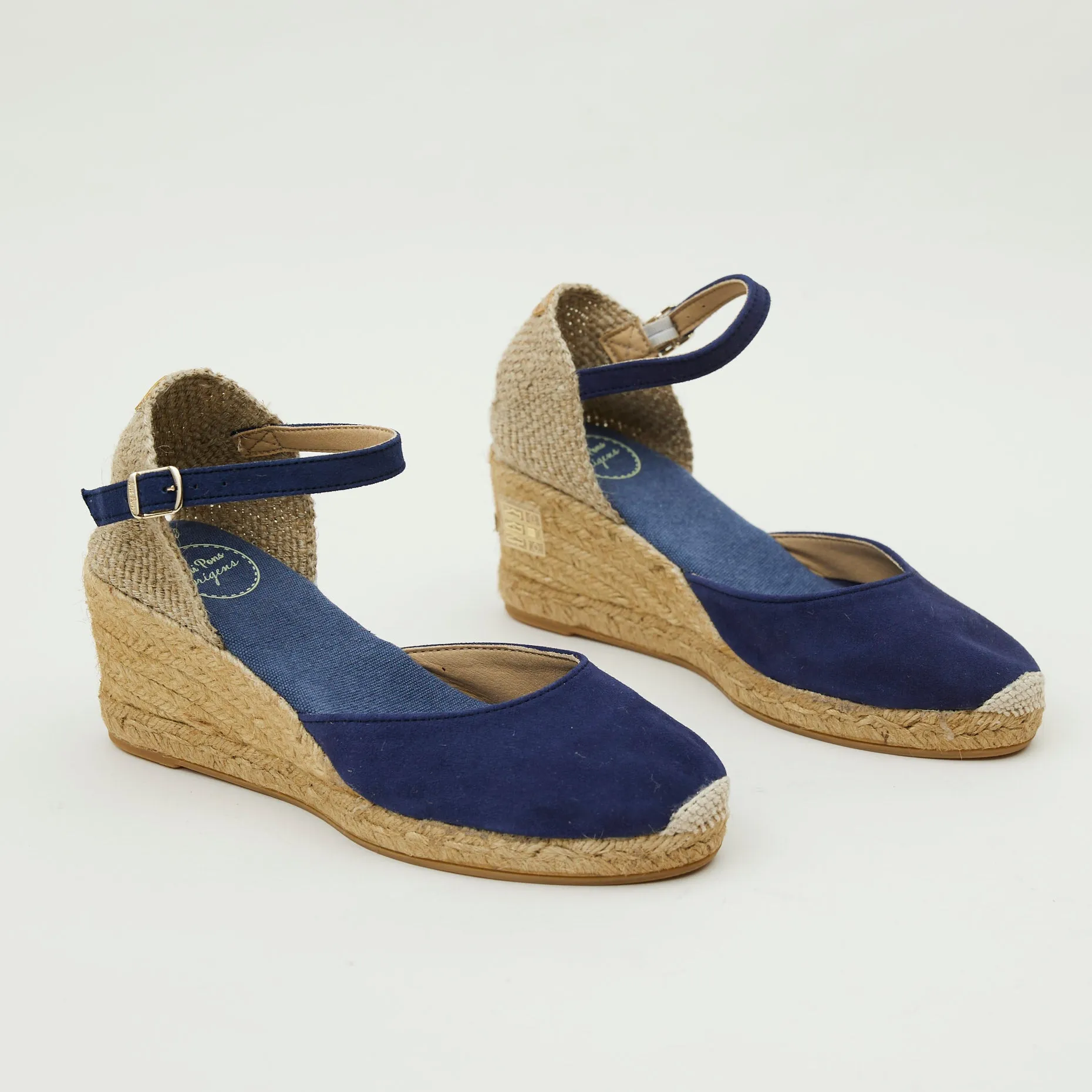 Toni Pons Navy Suede Espadrilles