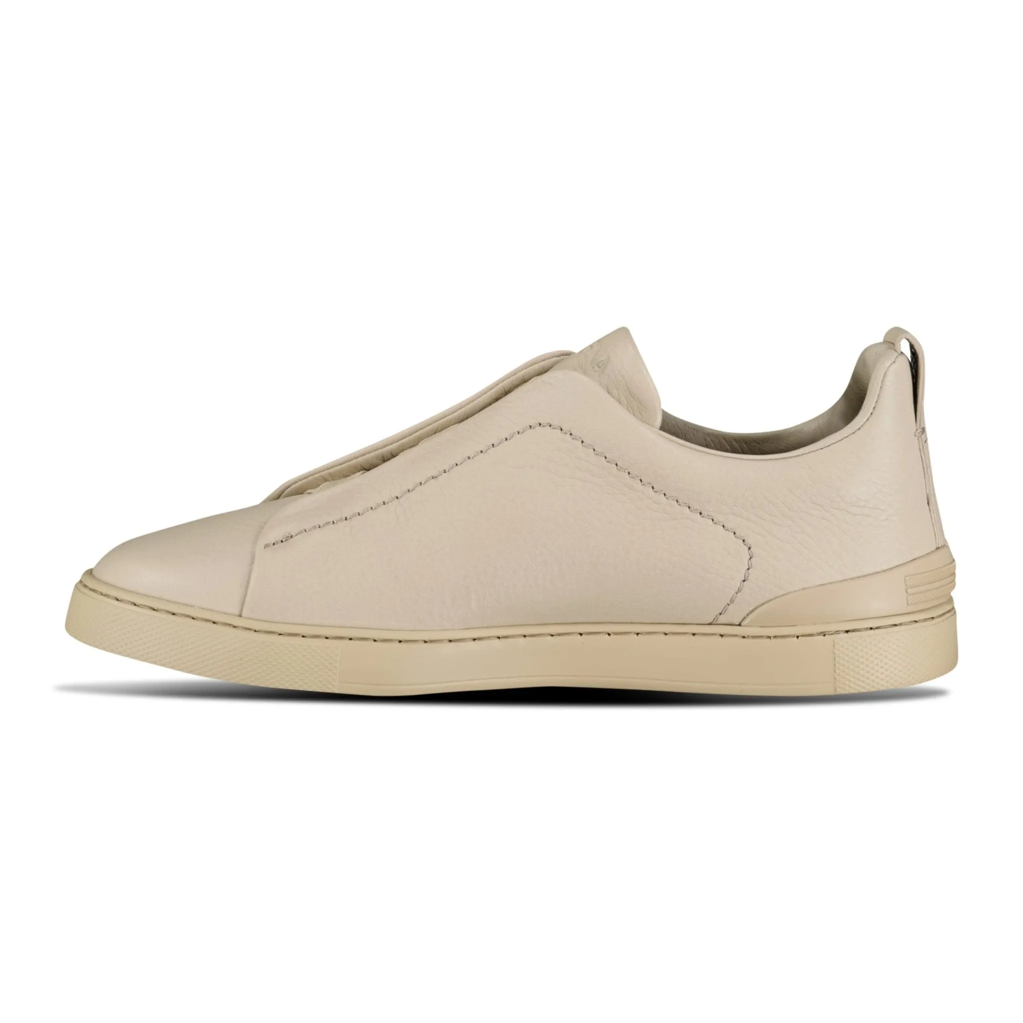 Triple Stitch Trainers Beige Deerskin