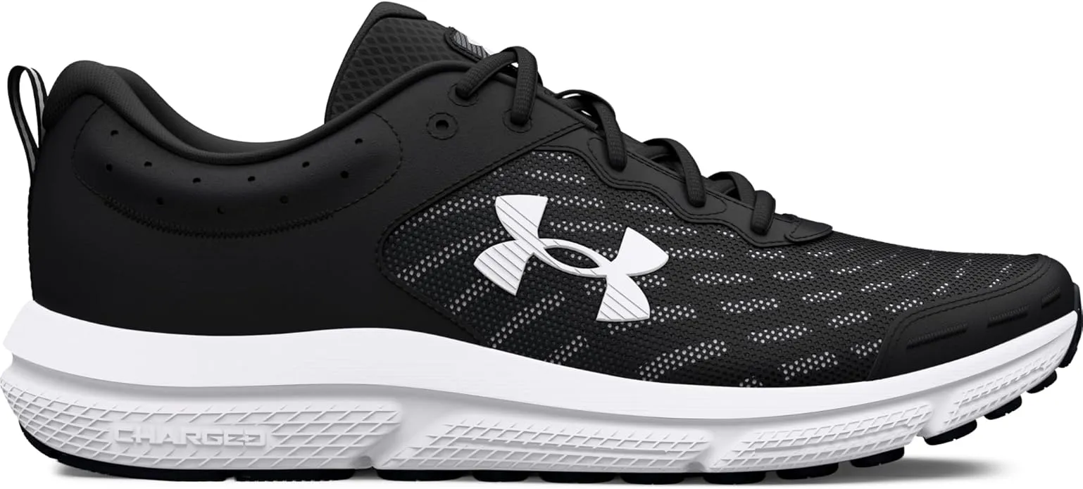Under Armour Charged Assert 10 Men's Running Shoes Black Black White 3026175 001