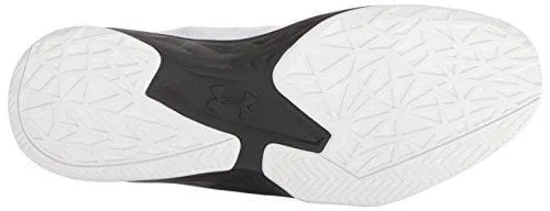 Under Armour Men's Jet Mid Basketball Shoe, White (100)/Black, 10