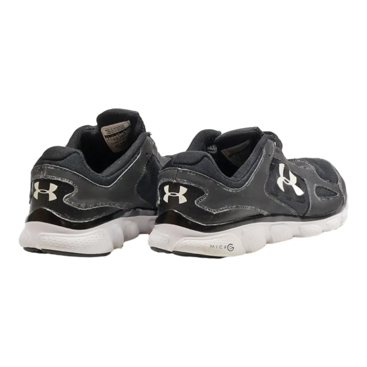UNDER ARMOUR Micro Sneaker Trainers Black Synthetic Mens UK 7