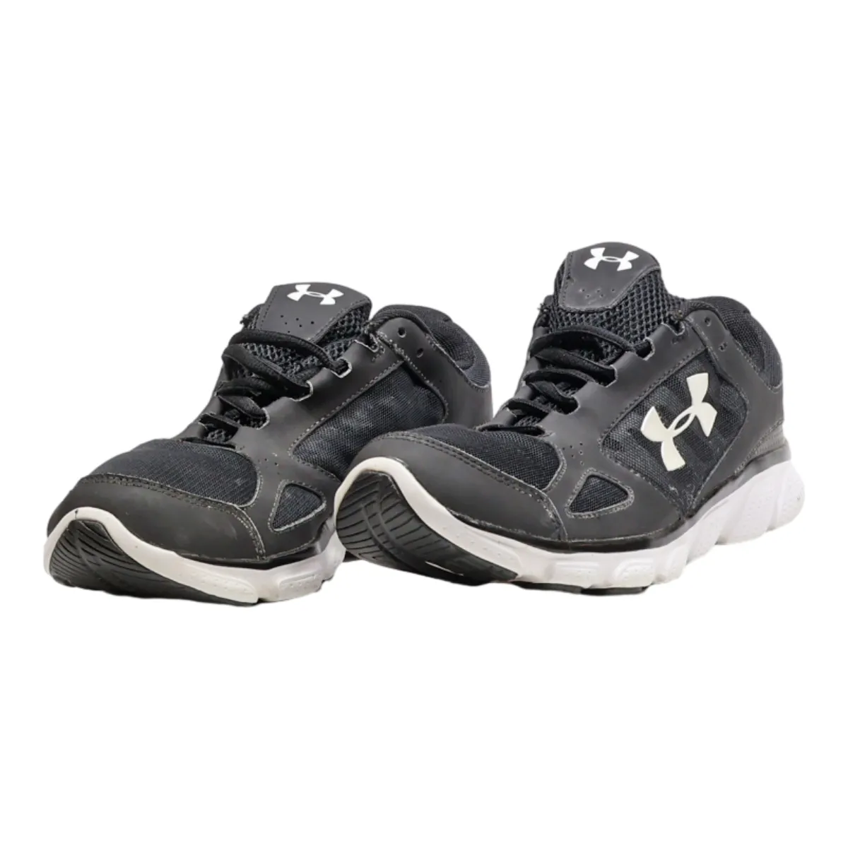 UNDER ARMOUR Micro Sneaker Trainers Black Synthetic Mens UK 7
